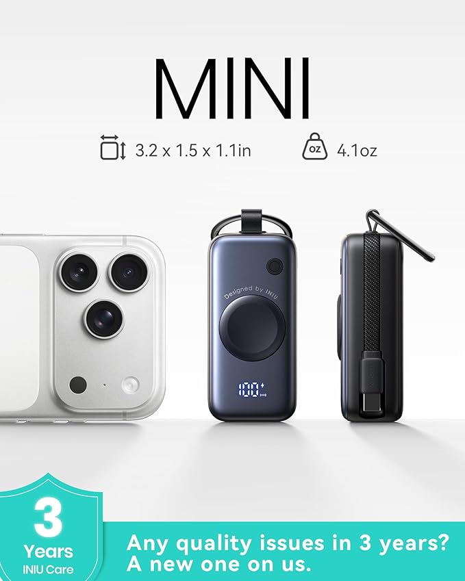 INIU SnapGo Mini Portable Charger, Power Bank - Image 5