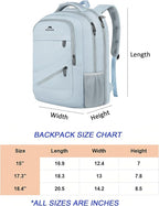MATEIN 18 Inch Laptop Backpack for Women, TSA Approved Laptop Rucksack Large - Image 9