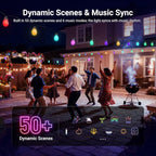 NEEWER 96ft Outdoor String Lights, App Control Smart AI RGBW Hanging Outside - Image 3