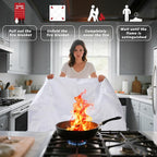 Ougist 2 Pack Emergency Fire Blanket - Image 2