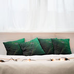 Ambesonne Peacock Decorative Throw Pillow Case Pack of 4, Peacock Feather - Image 6