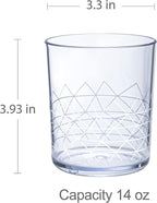 bzyoo BPA-Free Designed Dishwasher Safe 14 oz Plastic Tumbler Set which is - Image 7