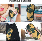 Watercolor Orca Whale Glasses Case Neoprene Portable Zipper Eyeglass Bag - Image 8