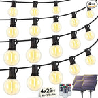 Larkvue 100FT Solar String Lights Outdoor by Larkvue