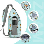 ZOMAKE Sling Bag, Small Crossbody Sling Backpack, Water Resistant Shoulder - Image 5