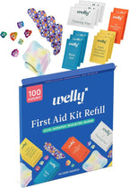 Welly First Aid Kit Refill Carton | Includes Individual Bandages, Cleansing - Image 3