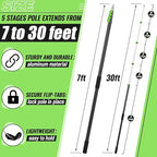 7-30 ft Telescopic Extension Pole - Image 2