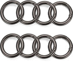 Gkeygo Key Ring Clip, 1 Inch Keychain Rings, 8 Pack Round Carabiner Clip - Image 7