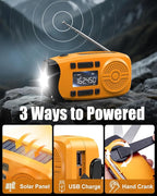 Runningsnail Emergency Weather Radio, 7400mWh Hand Crank Emergency Radio - Image 6