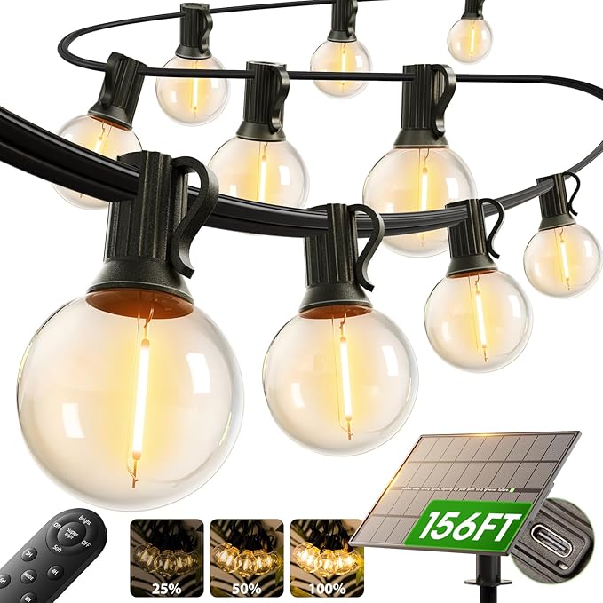 addlon 150FT Solar String Lights Outdoor Waterproof by addlon
