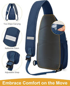 Pritent Crossbody Bags for Women Man Waterproof Sling Bag Backpack Trendy - Image 4
