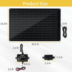 32W Solar Battery Charger, Zuomeng MPPT Solar Battery Maintainer & Solar - Image 6