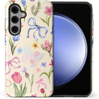 for Samsung Galaxy S24 FE Case, HL2 Aesthetic Flower Preppy Collage Hybrid 2 by Unknown