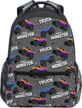 Wamika Monster Truck Boys Backpack Racing Cars School Backpacks Kid Girl by Wamika