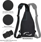 AMJ Crossbody Sling Bag Men Women, Casual Shoulder Backpack, Chest Daypack - Image 4