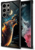 for Samsung Galaxy S24 Ultra Case, Star Cave Hungry Wolf Pattern Graphic Design - Image 5