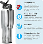 HYDROWION Water Bottle Stainless Steel, Vacuum Insulated Leak Proof Tumbler 32oz - Image 2