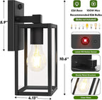 Upgraded Motion Sensor Outdoor Wall Light, 10.6” Small Dusk to Dawn Porch Light - Image 6