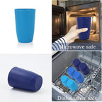 Homienly Wheat Straw Cups 16oz, Unbreakable Cups-6 PCS Freezer and Dishwasher - Image 6