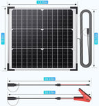 30W Smart Solar Battery Charger Maintainer, Callsun 2PCS 15W 12V Waterproof - Image 9