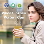 Wheat Straw Cups 6 PCS Good Alternative to Plastic Reusable Cups 12 oz - Image 7