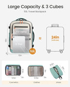 LOVEVOOK 50L Travel Backpack for Women & Men, TSA Approved Carry On Backpack - Image 4