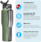 HYDROWION Water Bottle Stainless Steel, Vacuum Insulated Leak Proof Tumbler 32oz - Image 3