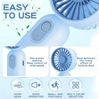 Rossesay 6 Pcs Mini Portable Fan Bulk Cute Handheld Lightweight Small Little - Image 3