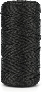 KINGLAKE 426 Feet Nylon Twine #36 Black Nylon String 2mm by KINGLAKE