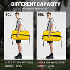 MIER Waterproof Duffel Bag Motorcycle Dry Bag Backpack Large Roll-Top Heavy - Image 7