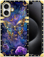 for iPhone 17 Case Luxury Golden Decoration by Unknown