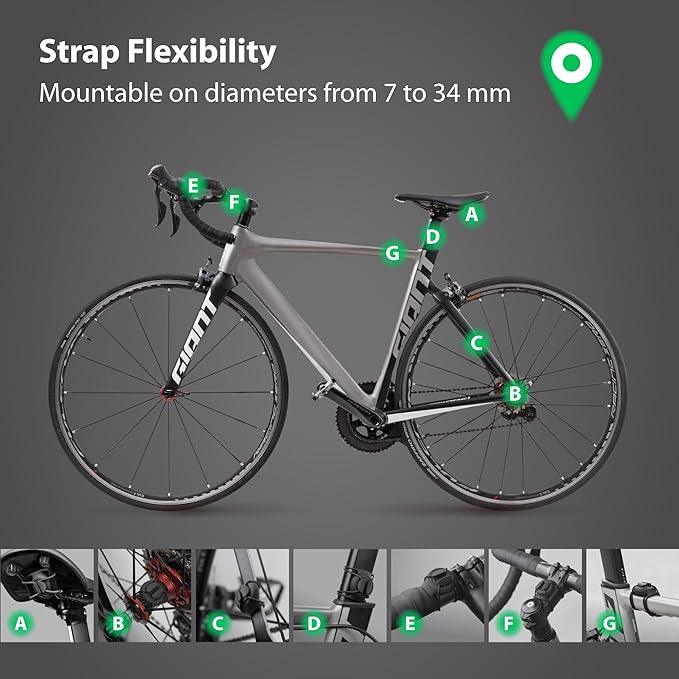 BONE Bike Air Tracker Tag Strap, Hidden Bicycle GPS Tracker Case - Image 3