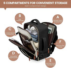 LOVEVOOK 50L Travel Backpack Carry On Airline Approved, Large Backpack - Image 5