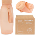 BLUE GINKGO Collapsible Water Bottle – Lightweight, Foldable Silicone Bottle by BLUEGINKGO
