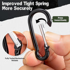24 PCS Small Carabiner Clips, Spring Snap, Keychains Hooks, Backpacking - Image 3