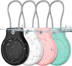 for AirTag Holder with Wire Cable, 4 Pack IPX8 Waterproof PC Hard Case by HOME