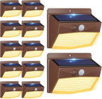 Peasur 12 Packs Solar Outdoor Lights Motion Sensor Solar Security Light by Peasur