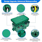 Hrensaw Medium Outdoor Electrical Box, IP54 Waterproof Extension Cord Cover w/6 - Image 3