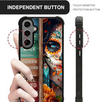 for Samsung Galaxy S24 S25 Plus Case, Sugar Skull Day of Death Halloween - Image 5
