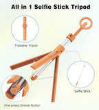 TONEOF 68" Magnetic Selfie Stick Tripod - Image 7
