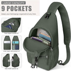 Pritent Crossbody Bags for Women Men Trendy Sling Bag Backpack Casual Chest Bag - Image 3