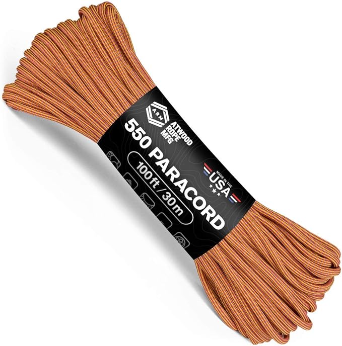Atwood Rope MFG Color Changing 550 Paracord 100 Feet 7-Strand Core Nylon by AtwoodRopeMFG