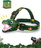 LED Dinosaur Headlamp for Kids, Children's Toy Flashlight Dinosaur Toys for Age by Unknown