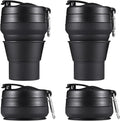 2PACK Collapsible Coffee Cup, 16 OZ 480ml Silicone Folding Camping Mug by EASYXQ