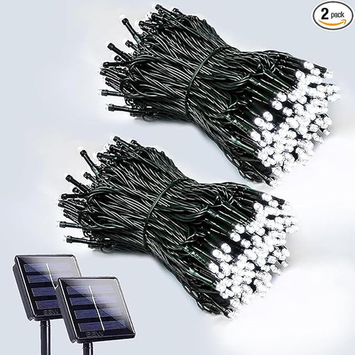 2 Pack 200 LED Solar String Lights by EEW