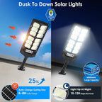 2 Pack Solar Street Lights Outdoor Waterproof 6500K 13000LM LED Solar Flood - Image 4