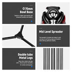 NEEWER 79"/200cm Video Tripod, Heavy Duty Aluminum Alloy Camera Tripod Stand - Image 3