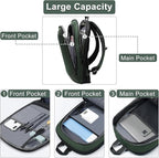 Business Backpack 17 Inch Slim Expandable Waterproof Travel Laptop Backpacks - Image 4