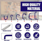 Garage Hooks Heavy Duty, Wall Mounted Steel Tool Hangers - Image 4