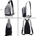 Peicees Small Sling Bag for Women Mens Convertible Crossbody Backpack Shoulder - Image 6
